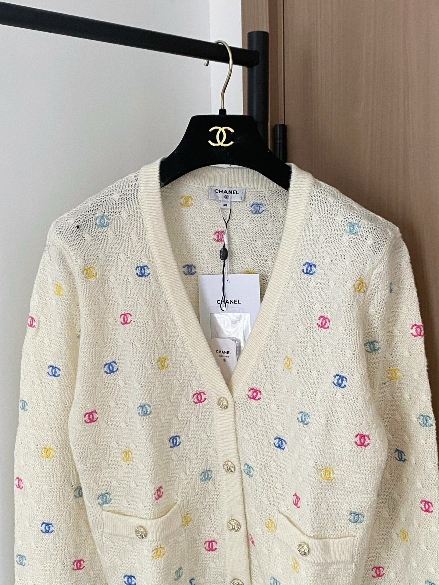 New early autumn colorful long-sleeved cardigan