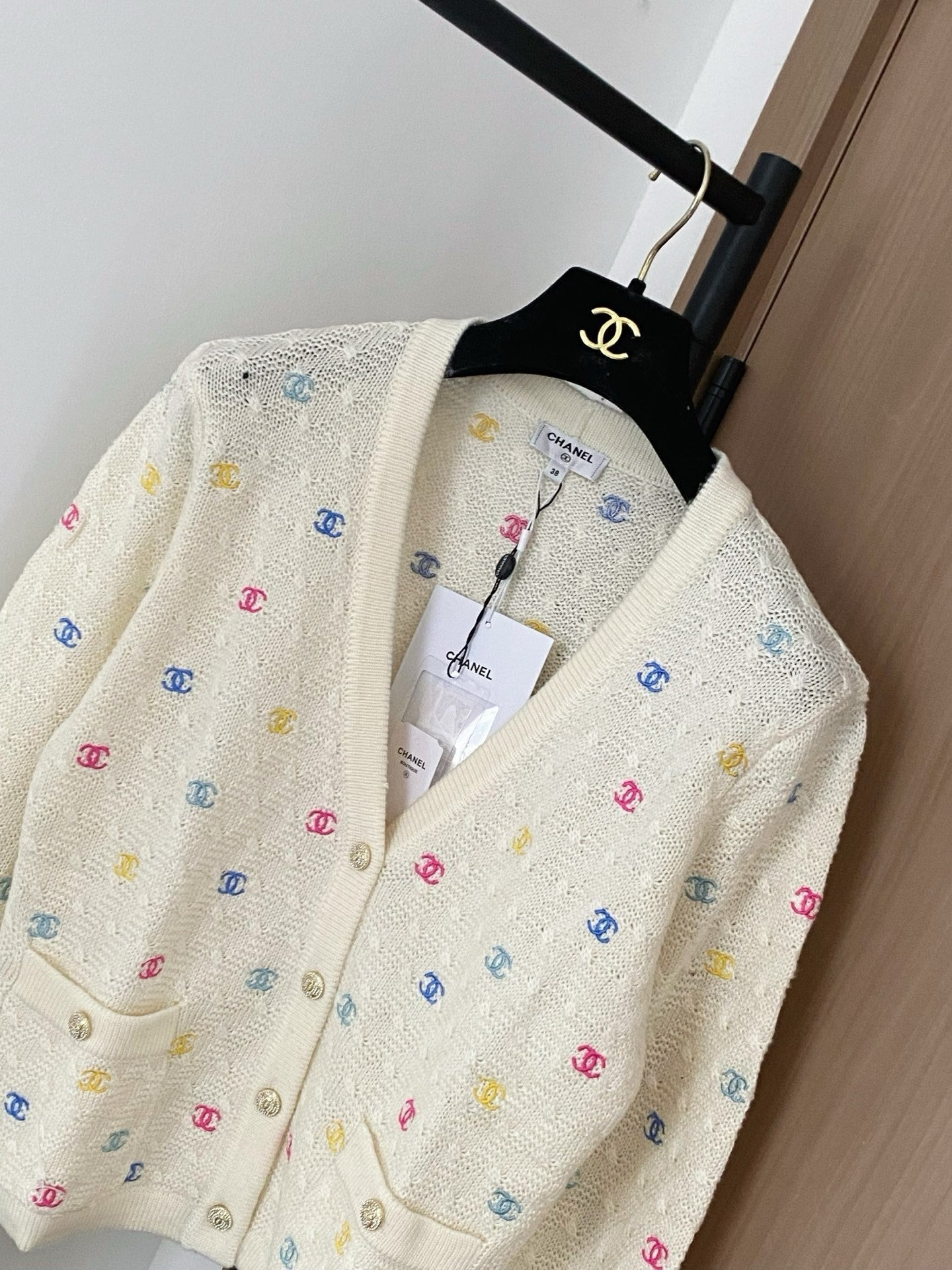 New early autumn colorful long-sleeved cardigan